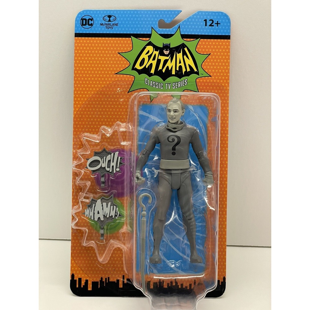McFarlane The Riddler 1966‎ Classic TV Batman 6" Retro Figure Black And White